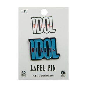 Billy Idol Enamel Pin - 80s Post Punk Hard Rock Music Band Apparel Gift NWT